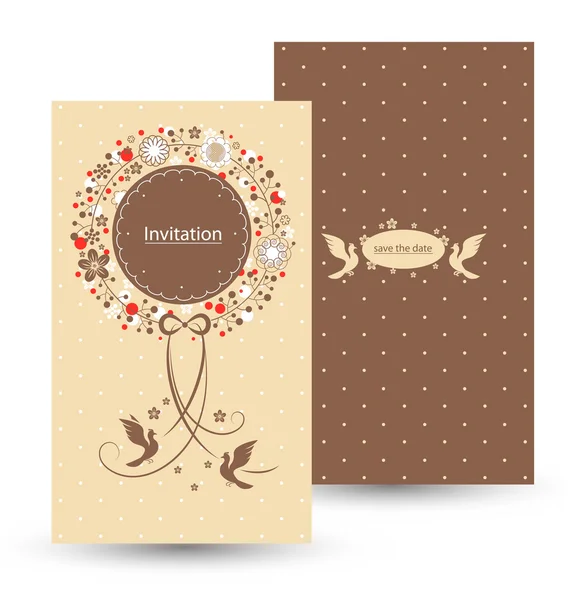 Düğün davetiyesi.