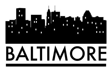 Soyut manzarası Baltimore çeşitli yerler ile