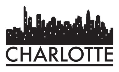 Soyut manzarası Charlotte'ta çeşitli yerlerinden