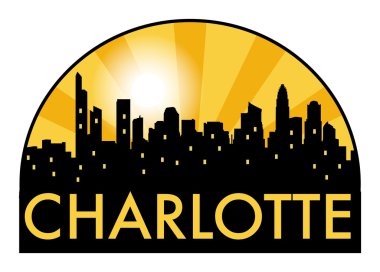 Soyut manzarası Charlotte'ta çeşitli yerlerinden