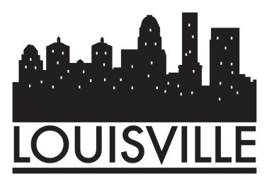 Soyut manzarası Louisville, çeşitli yerler ile