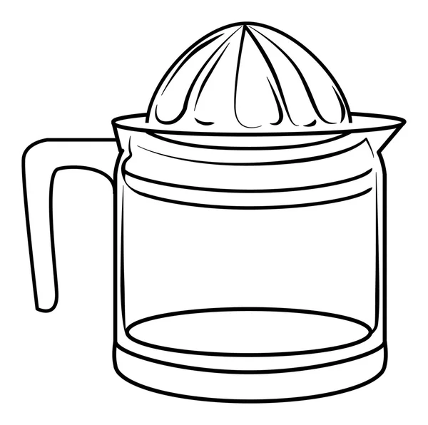 Juicer desenhado à mão, isolado sobre branco — Vetor de Stock