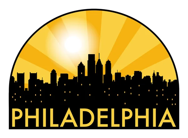 Soyut manzarası Philadelphia, çeşitli yerler ile