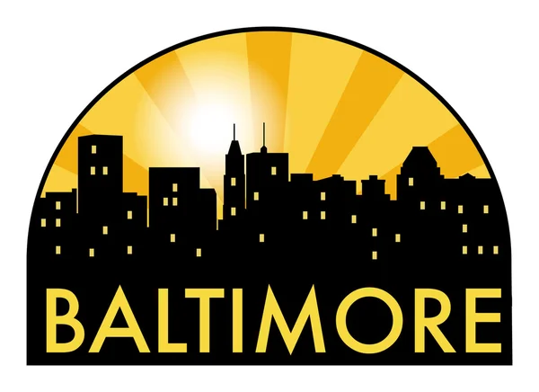 Soyut manzarası Baltimore çeşitli yerler ile