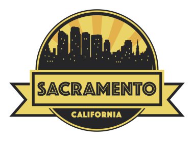 Soyut manzarası Sacramento, çeşitli yerler ile