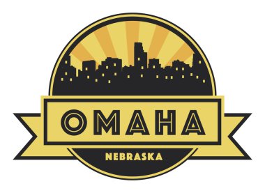 Soyut manzarası Omaha, çeşitli yerler ile