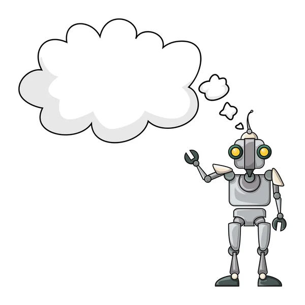Mignon robot parler — Image vectorielle