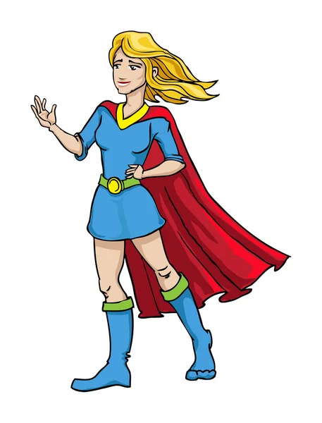 Dziewczyna super bohater — Wektor stockowy