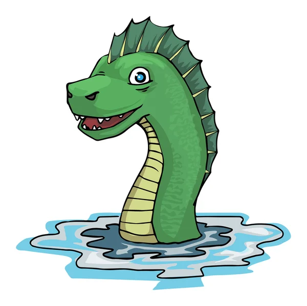 Serpiente marina — Vector de stock