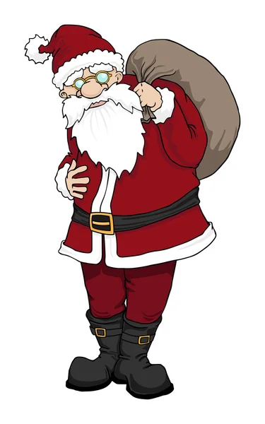 Nice Christmas Santa Claus — Stock Vector