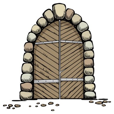 Old door clipart