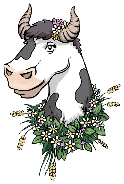 Bonita vaca — Archivo Imágenes Vectoriales