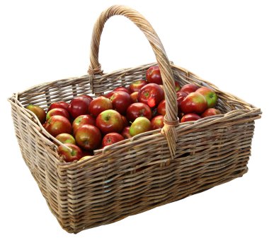 Kırmızı elmalı sepet 