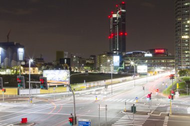 Şehir şekilde gece, Milano - İtalya