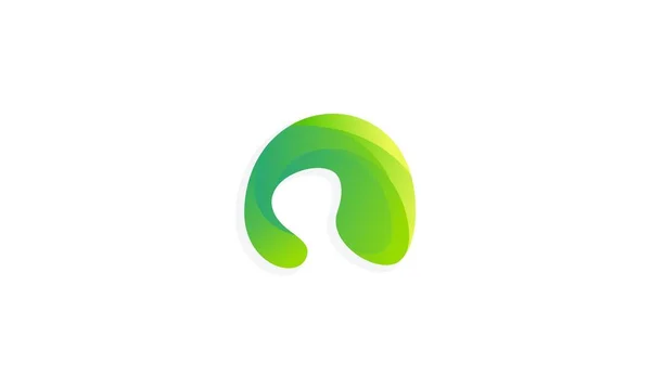 Yeşil 3D görünümlü ilk logo tasarımı A