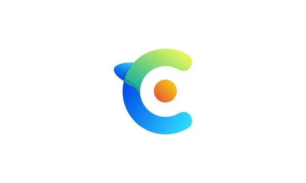 Çekici ve zarif bir derecelendirme ile CO logo tasarımı