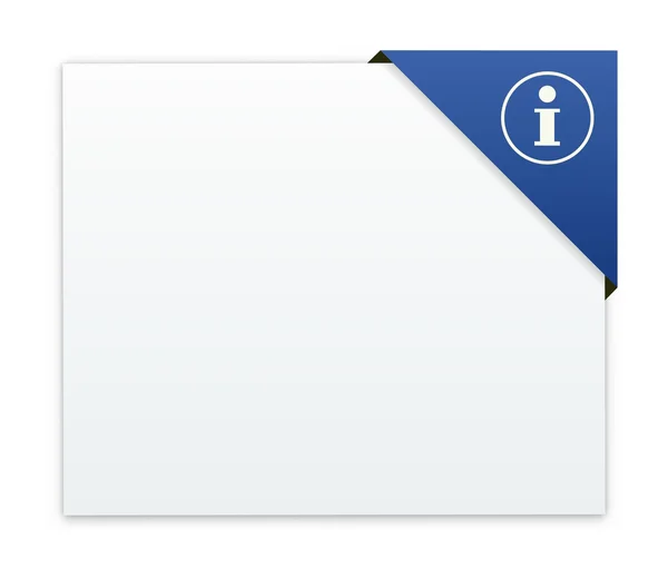 Boîte vide avec icône d'information — Image vectorielle