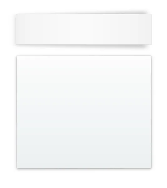 El conjunto de banners rectangulares — Vector de stock