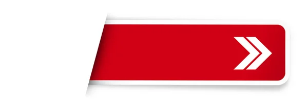 L'étiquette rouge avec flèche — Image vectorielle