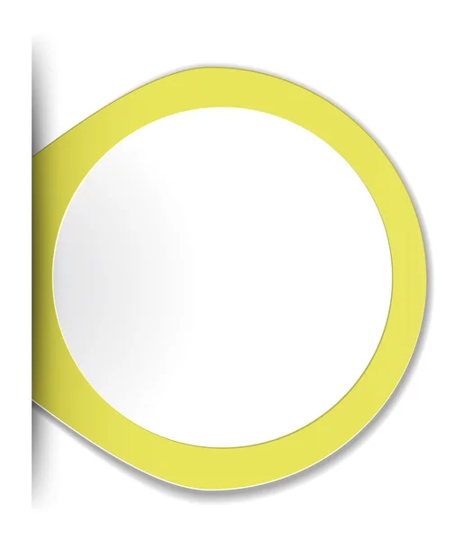 Das leere ovale Etikett — Stockvektor