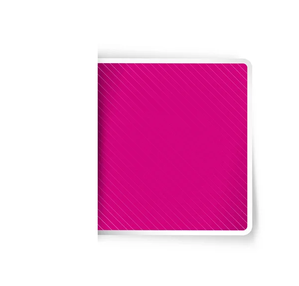 La etiqueta en blanco rosa — Vector de stock
