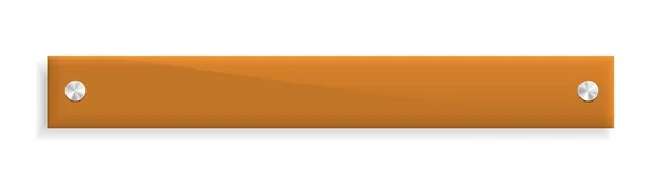 Den glänsande orange bannern — Stock vektor
