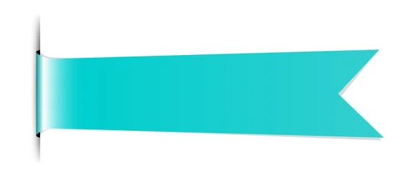 Blank blue ribbon — Stock Vector