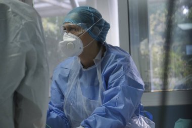 Yunanistan 'daki Atina Hastanesi' nde 8 Kasım 2020 