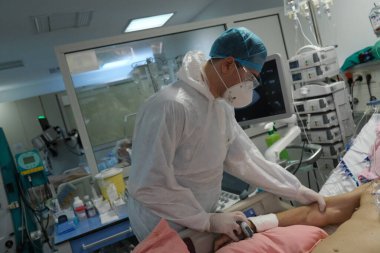 Yunanistan 'daki Atina Hastanesi' nde 8 Kasım 2020 