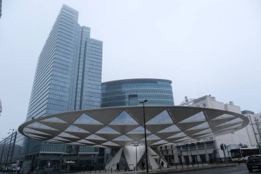 30 Kasım 2020 'de Brüksel, Belçika' daki ofis binasının dış görünüşü