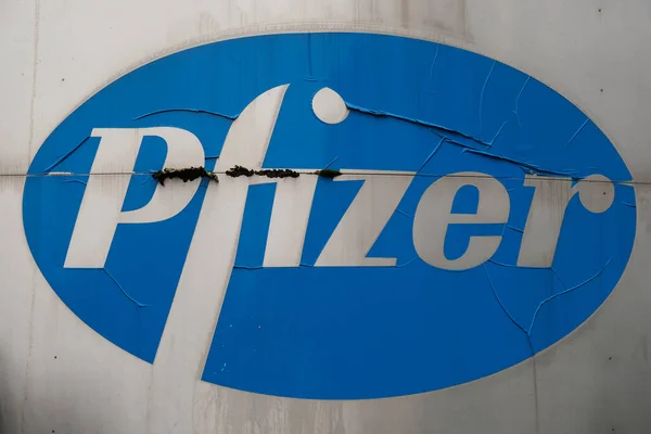 브뤼셀 벨기에 2020 Pfizer Pharmaceutical Companys Office — 스톡 사진