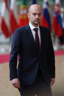 Fransa Dışişleri Bakanı Jean-Noel Barrot 23 Haziran 2025 'te Brüksel, Belçika' daki AB bakanlar kuruluna katılmak üzere ülkeye geldi..