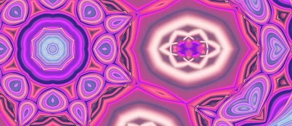 Leylak mor ve pembe süslemeli güzel, gizemli mandala parçası. Esrarengiz sihir kavramı