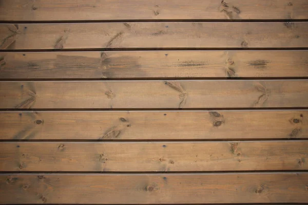 Naturalne Drewniane Tło Poziomymi Deskami — Zdjęcie stockowe