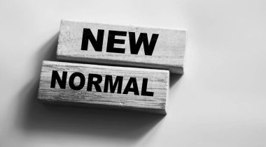 Tahta bloklarda yeni normal kelimeler. İş ekonomisi çevre davranış kavramı