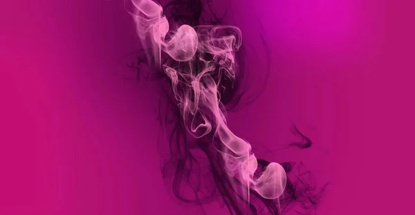 Hermoso Cielo Ensueño Con Suaves Nubes Color Rosa Menta Humo — Foto de Stock