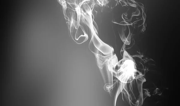 Humo Cigarrillo Sobre Pared Blacl Concepto Adicciones Salud Para Fumadores — Foto de Stock