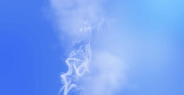 Cielo Azul Claro Humo Sobre Ellos Fondo Abstracto Para Vacaciones —  Fotos de Stock