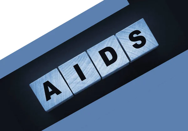 Aids 약어는 입방체로 — 스톡 사진