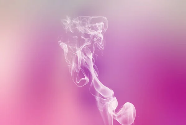 Humo Blanco Púrpura Sobre Gradiente Rosa Suave Fondo Romántico Abstracto —  Fotos de Stock