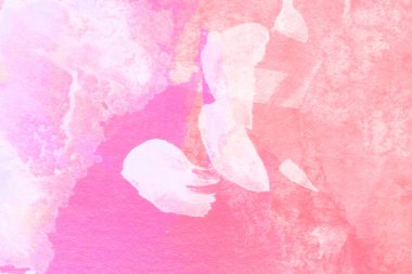 Soyut pembe suluboya tasarımı, boyalı su dokusunu yakından yıkar. Minimalist ve lüks arka plan.