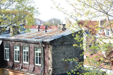 şehir konsepti, şehir manzarası arkaplan görüntüsü  