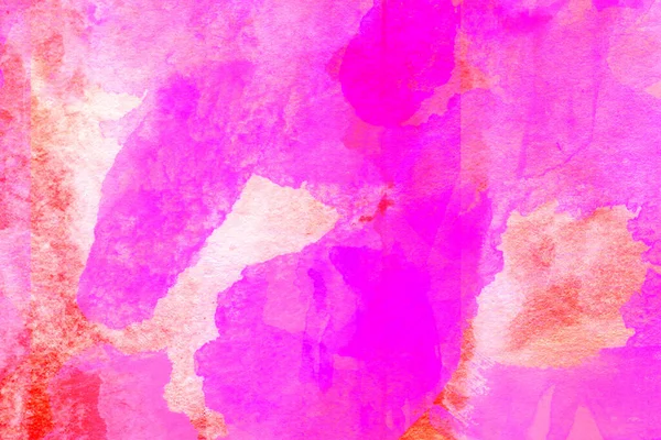 Abstrato Rosa Aquarela Design Lavar Aqua Pintado Textura Close Fundo — Fotografia de Stock