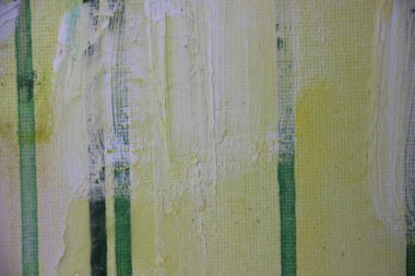 Üzerine boya sıçramış tuval. Yakından bak. 