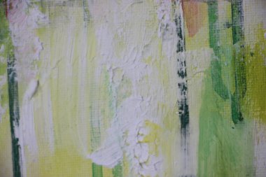 Üzerine boya sıçramış tuval. Yakından bak. 