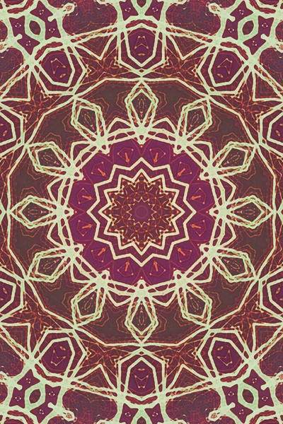 Mandala Abstracta Vista Fondo — Foto de Stock