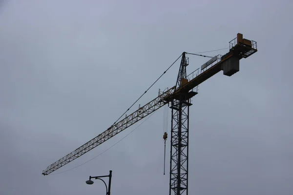 Construction Site Crane Building — Stock Photo, Image