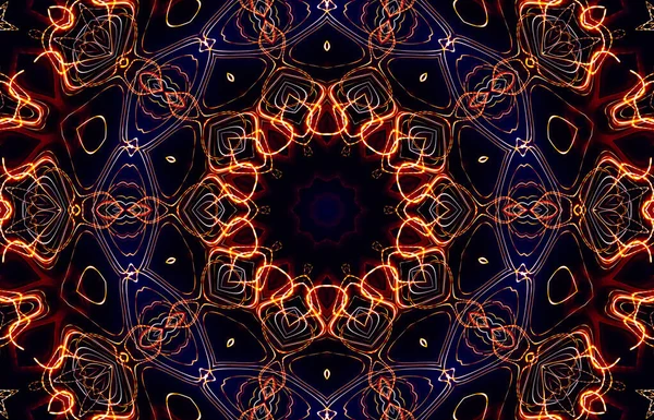 Mandala Abstracte Achtergrond Uitzicht — Stockfoto