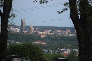 şehir konsepti, şehir manzarası arkaplan görüntüsü  