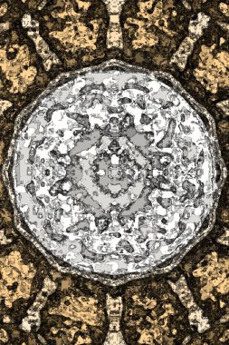 Kusursuz kaleydoskop dokusu. Esrarengiz mistik enerji iyileştirici sahasrara mandala.